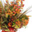 Pomegranate and Wheat Arrangement in Glass Pumpkin Vase