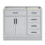 Base de meuble-lavabo simple en bois massif 42 po Osoria-85027778