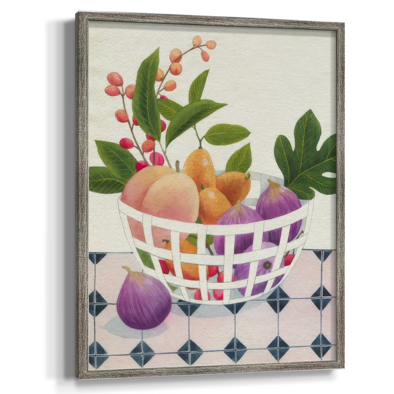 «Bright Fruit I», reproduction encadrée - bois massif, H 15 po x l 12 po