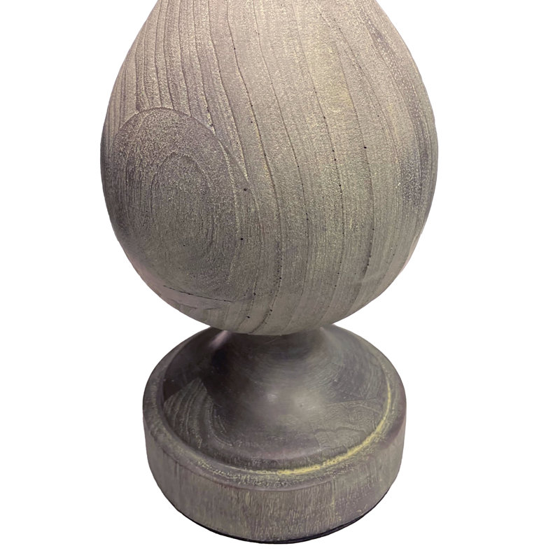 Lampe de table 29 po Eisenman, Gris, Blanc cassé