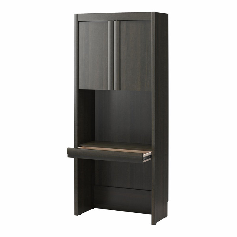 Paramount Vanity/Desk Storage Cabinet with Drawer, Espresso