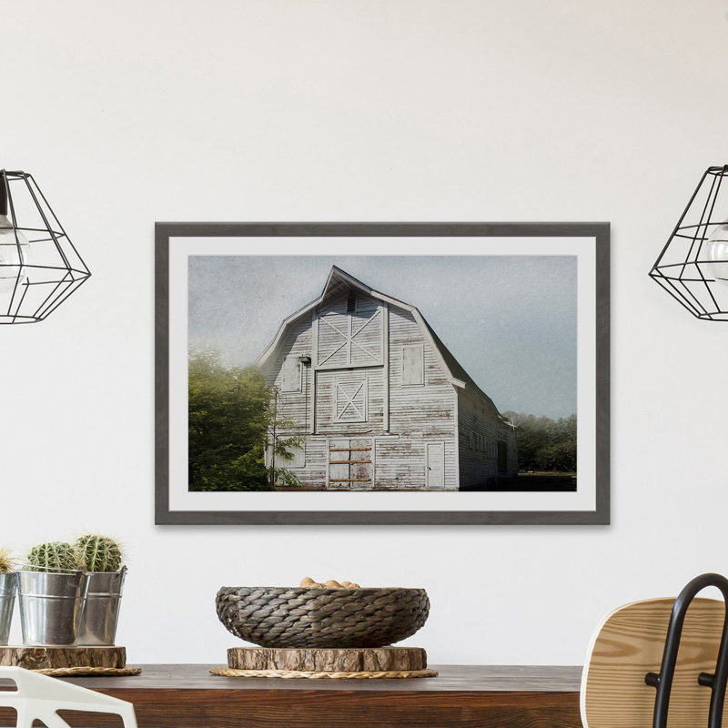 Iconic White - Single Picture Frame Print, 30 cm H x 46 cm W
