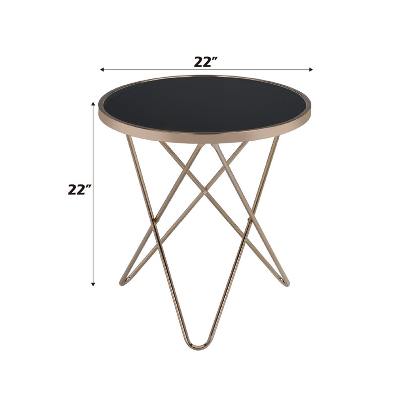 End Table With Glass Top