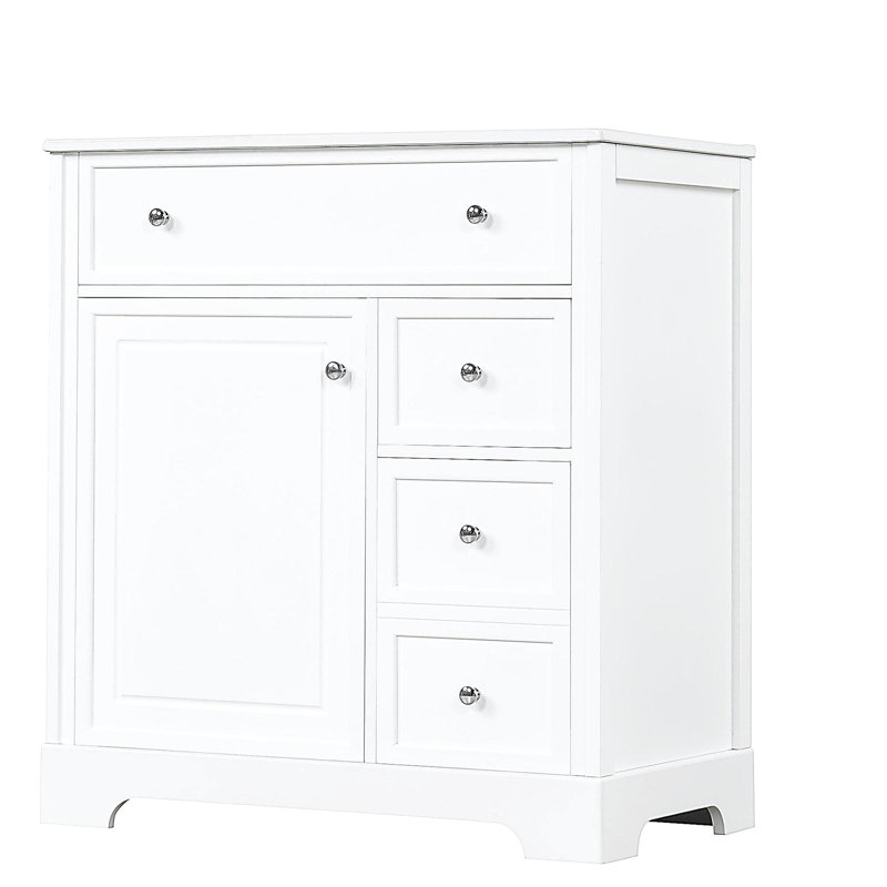 Meuble-lavabo 30 po avec comptoir, meuble-lavabo avec porte et deux tiroirs