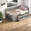 Lits simples peu encombrants avec rangement, bois massif, style moderne pour la maison