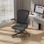 Fauteuil de jeu d'ordinateur, chaises de bureau ergonomiques à dossier moyen avec roulettes, accoudoirs rabattables, hauteur réglable-259298858