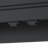 Black TV Cover Wall Cabinet With Folding Doors And Solid Frame