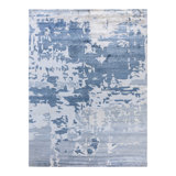 Overdyed One-of-a-Kind Rectangle 9'2" X 12'2" Hand Knotted Area Rug