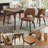 Mason Upholstered Faux Leather Side Dining Chair With Solid Wood Legs -1060085126-1060085124