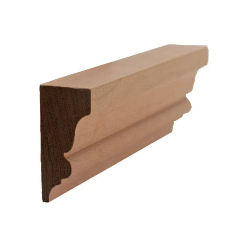 EWSC11 Solid Crown Deep Moulding. Unfinished, H 1,75 po x l 0,8125 po x P 42 po, Cerise