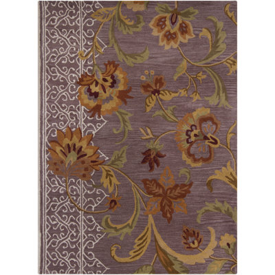 Bartz Authentic Hand-Tufted Handmade Multi-Color Traditional Floral Wool Area Rug