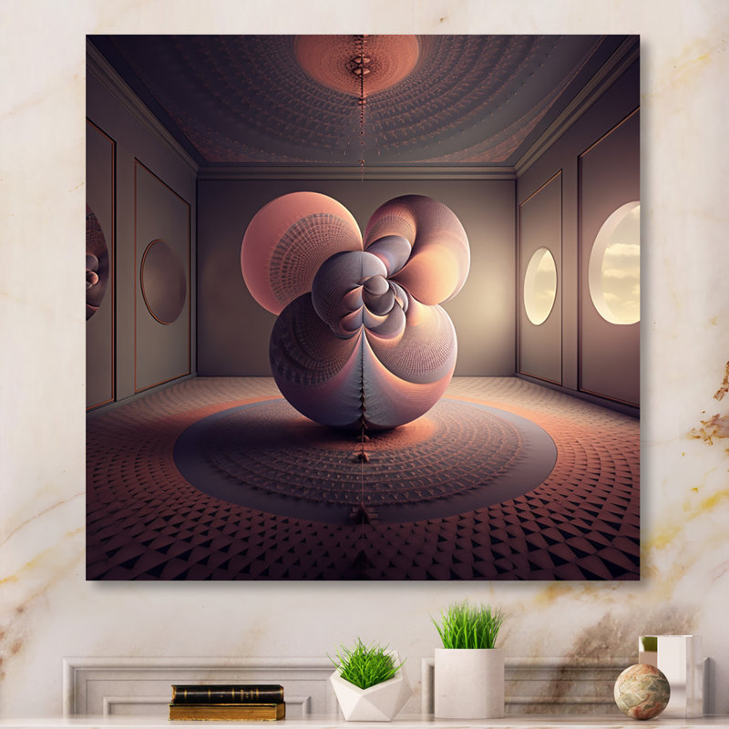 Architecture d'intérieur de l'imagination mystique - reproduction, Toile tendue, H 36 po x l 36 po x P 1,5 po