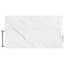 Îlot de cuisine avec plateau rabattable imitation marbre et rangement pour poubelle-1045518710
