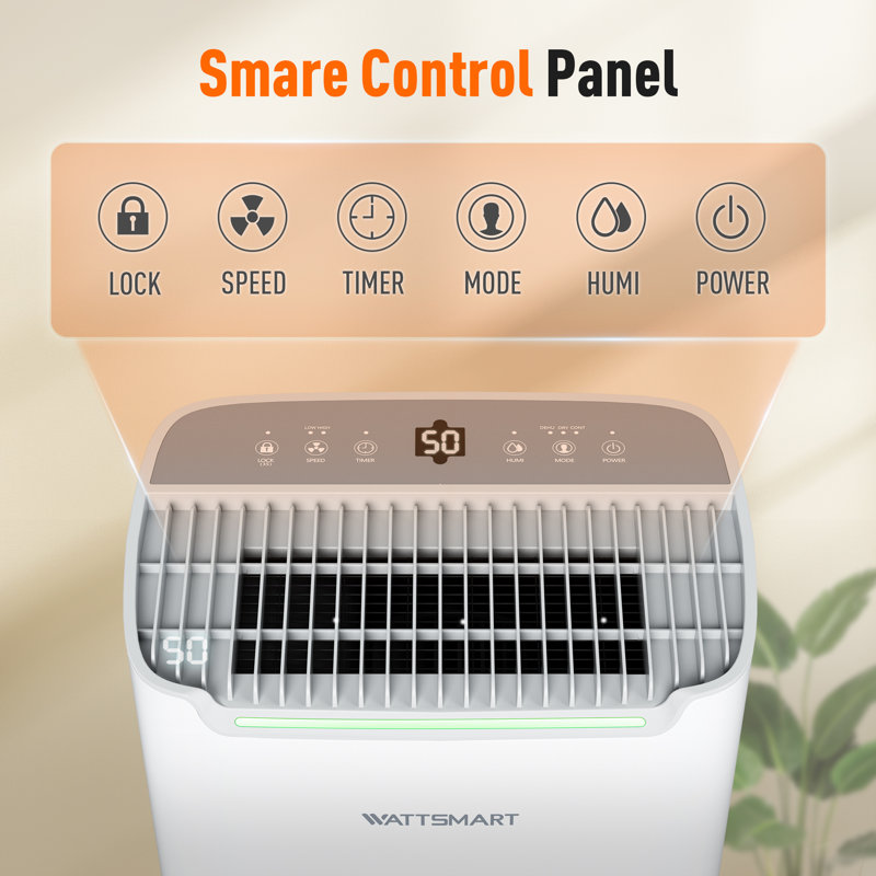 White Energy-Saving Dehumidifier
