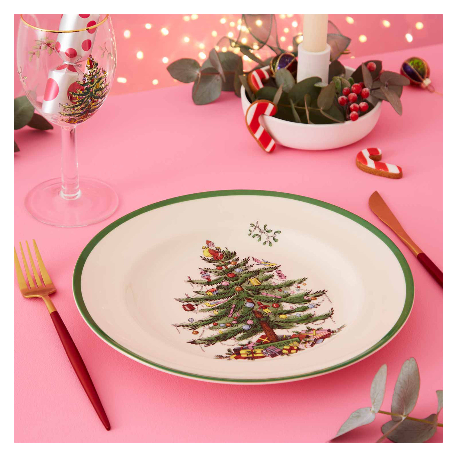 Spode Christmas Tree Salad Plates