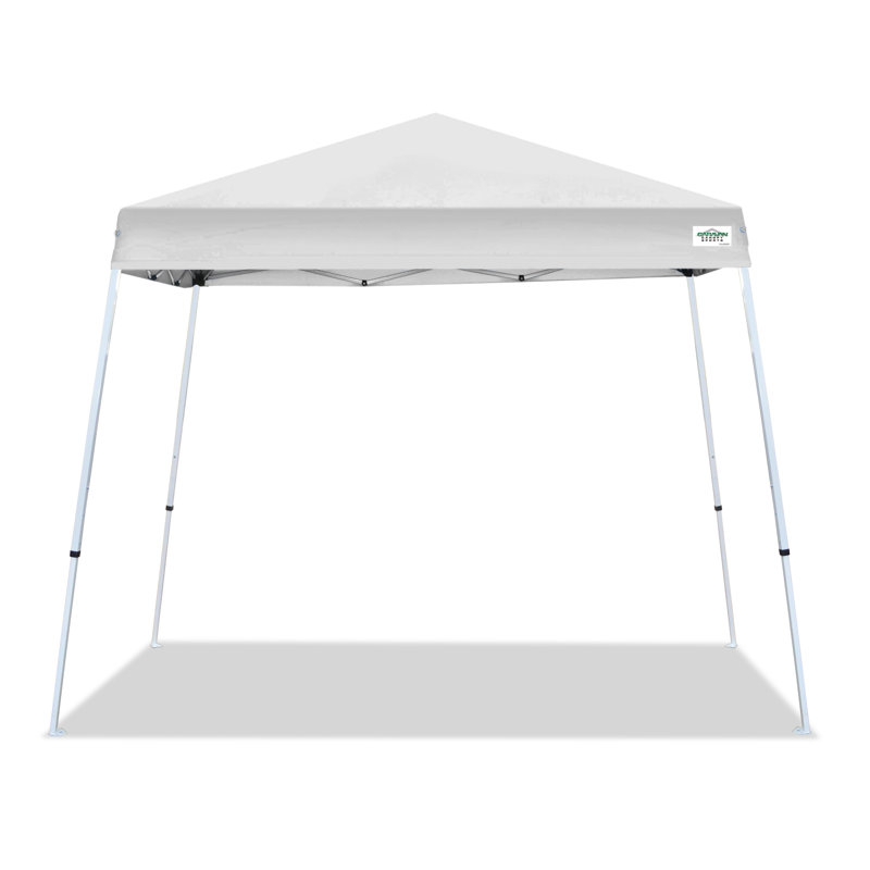 12 ft. x 12 ft. White Steel Frame Polyester Canopy Tent