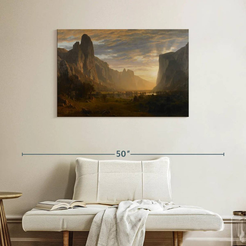 Alvord regardant la vallée de Yosemite, Californie, H 26 po x l 39 po