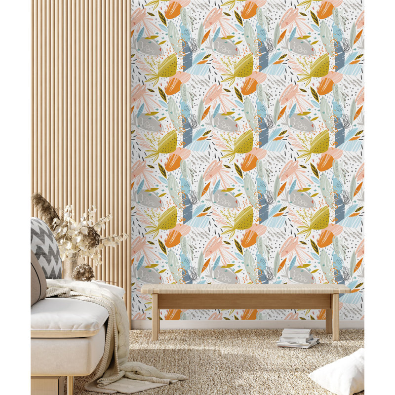 Panneau de papier peint Belgrover, L 10,4 po x l 25 po, Vinyle