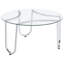 Ensemble de tables basses rondes en verre trempé 2 pièces Dutton, parfait pour les espaces de vie modernes et élégants.