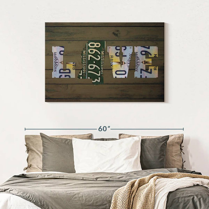MS State Love, 30" H x 45" W