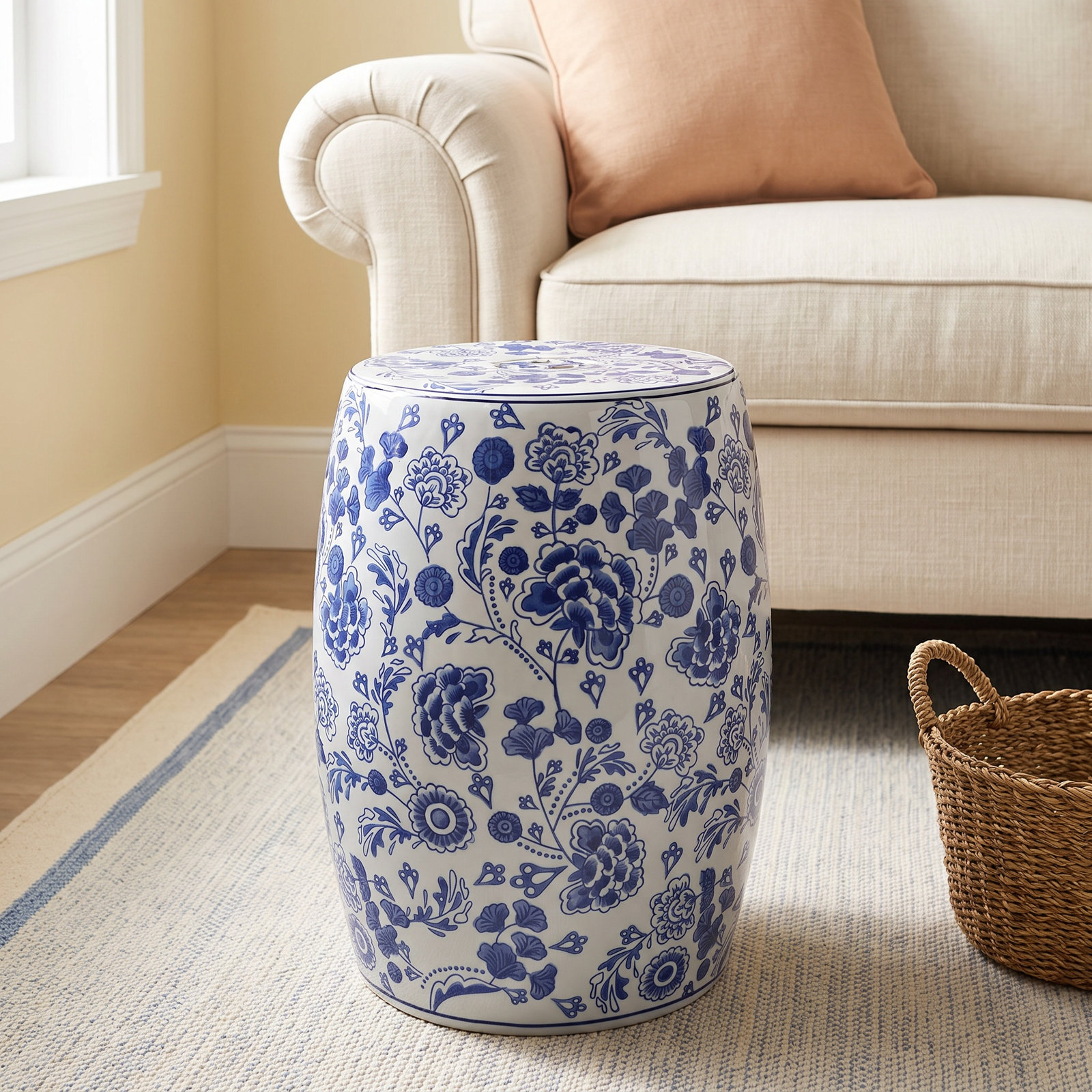 Ceramic Accent Stool