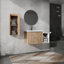 Meuble-lavabo mural avec lavabo et armoire latérale-1679693006