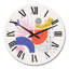 Horloge murale biologique avec formes tropicales rétro et feuilles tropicales II-1389566476