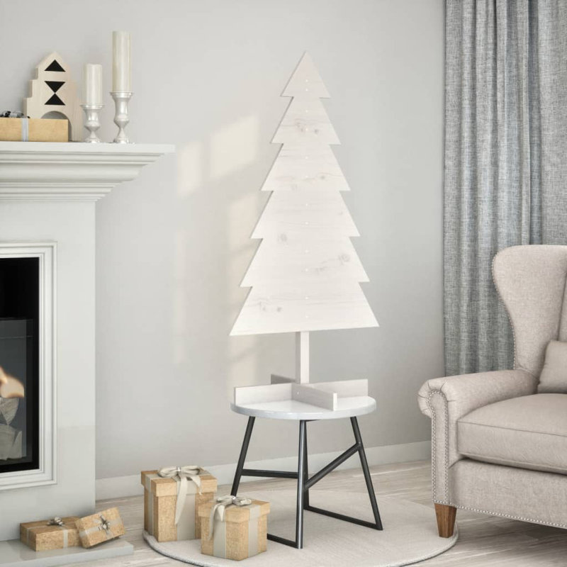 Christmas Tree, 3.94ft H x 1.97ft W x 1.64ft D, White