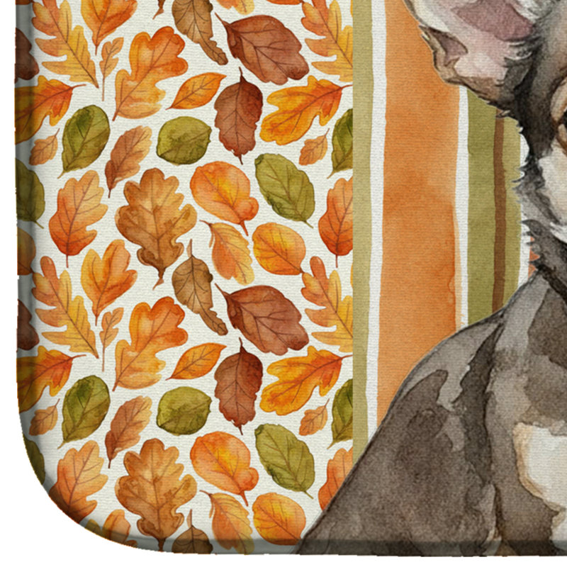Chihuahua Heirloom Fall Dish Drying Mat