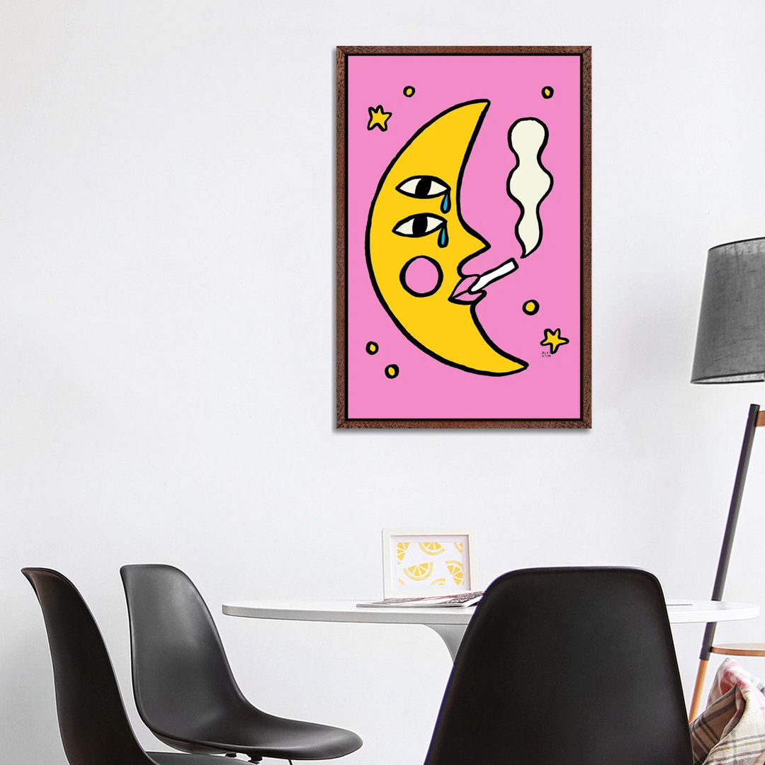 Sassy Moon von Aley Wild - Galerie-verpackte Leinwand Giclée auf Leinwand