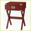 Table basse rouge rustique avec tiroir - Rangement peu encombrant pour le salon, la chambre à coucher et amp; Bureau à domicile-121049393