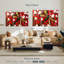 Libellule sur fond rouge-107965898