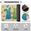 Paillasson Welcome Easter Bunny Eggs 17 po x 36 po, tapis d'entrée Spring Welcome Peeps, tapis de porte avant, tapis d'entrée antidérapants d'extérieur, tapis de porche de patio à profil bas-1769238163-1769238160