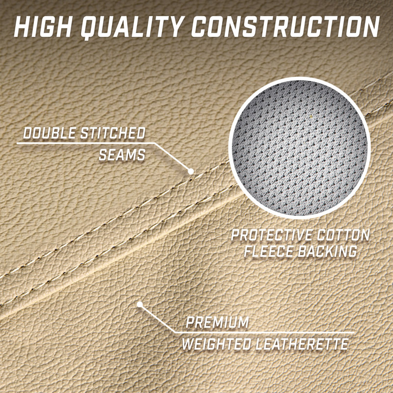 Tan Leatherette Waterproof 8 ft Pool Table Cover