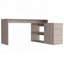 Bureau d'ordinateur en L avec rangement ouvert et fermé Axis - gris clair-1118065424