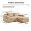 Canapé modulaire double sans os