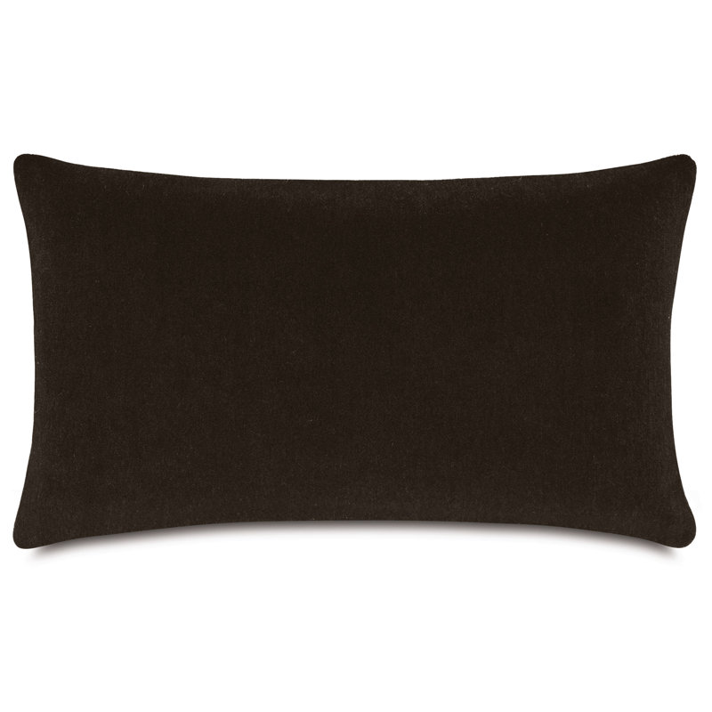 Coussin Brahms, Rectangle H 13 po x l 22 po, Chocolat