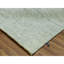 Tapis carré blanc en laine noué à la main 14 po x 14 po