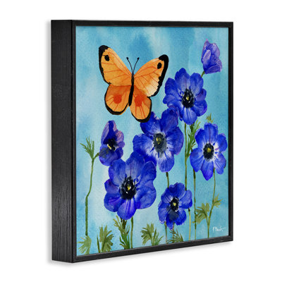 Poetic Monarch Butterfly Framed Giclee, design by Paul Brent