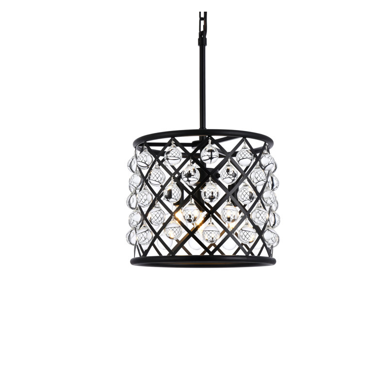 Lustree tambour 3 lumières Swinney, Brun moka