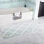 Tapis de salle de bain en coton 24 po x 60 po avec motif de treillis et base antidérapante Freida - lavable à la machine-900766716