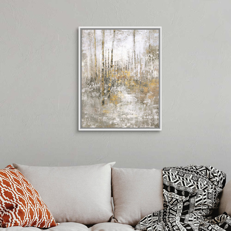 «Morning Hike II» par Alexys Henry, impression sur toile, Cadre flottant blanc, H 32 po x l 26 po x P 1,75 po