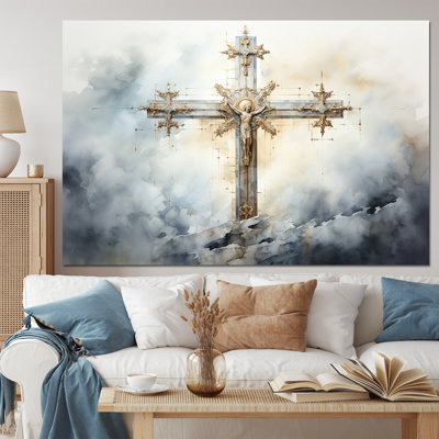 Symbols Cross A Powerful - Symbols Framed Canvas Print
