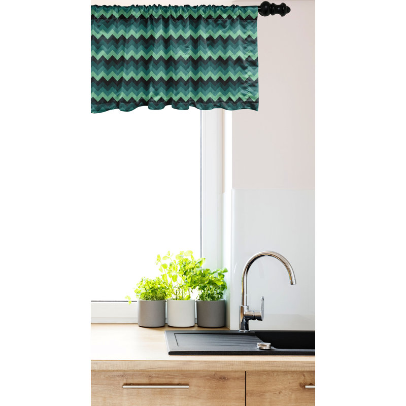 Cantonnière Ambesonne bleu sarcelle, L 54 po x L 12 po