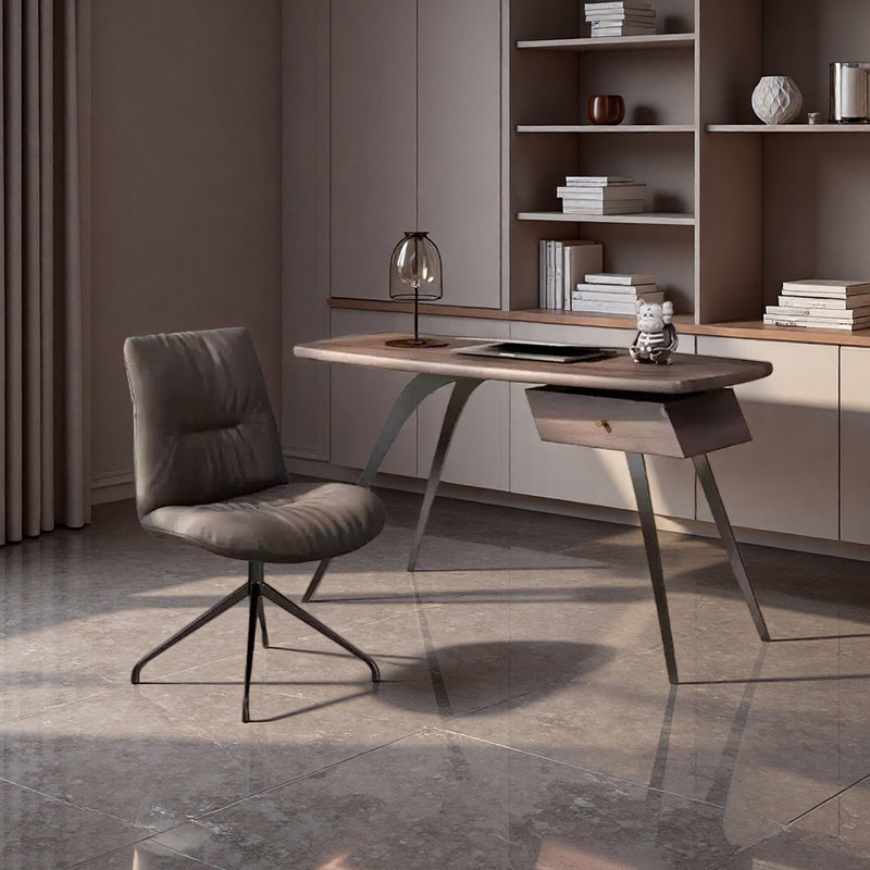 Bureau de bureau à plateau épais