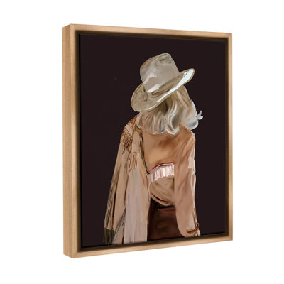 «Abstract Southwestern Cowgirl Floater Frame» par Amelia Noyes sur toile