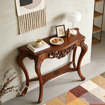 Elegant Two-Tier Entryway Hallway Table