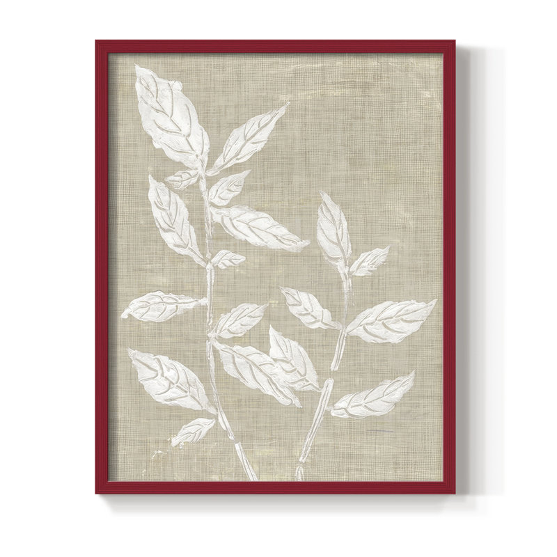 Autumn Romance I, reproduction encadrée - bois massif, H 21 po x l 17 po, Rouge