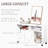 Printer Stand Home Office Mobile Cabinet Organizer Desktop With Caster Wheels, 2 Locking Breaks And Drawer