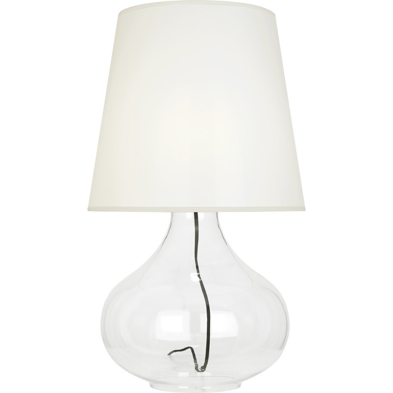 June Table Lamp, White, 30.63" H x 15.75" W x 15" D